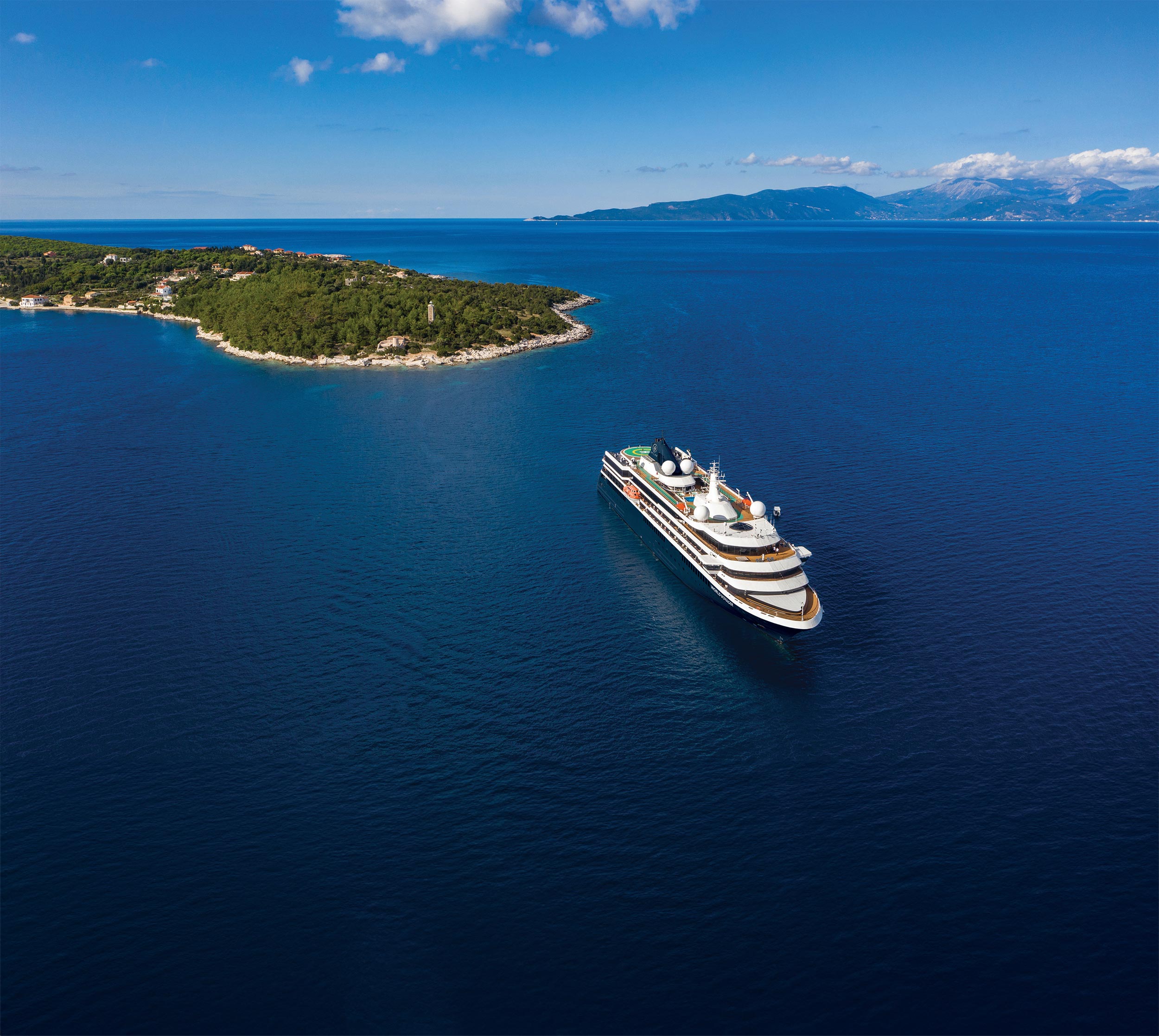Atlas Ocean Voyages ship at sea